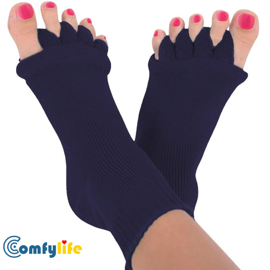 Comfylife Foot Alignment Socks Blue Colour | Get relief from foot pain in 21 days